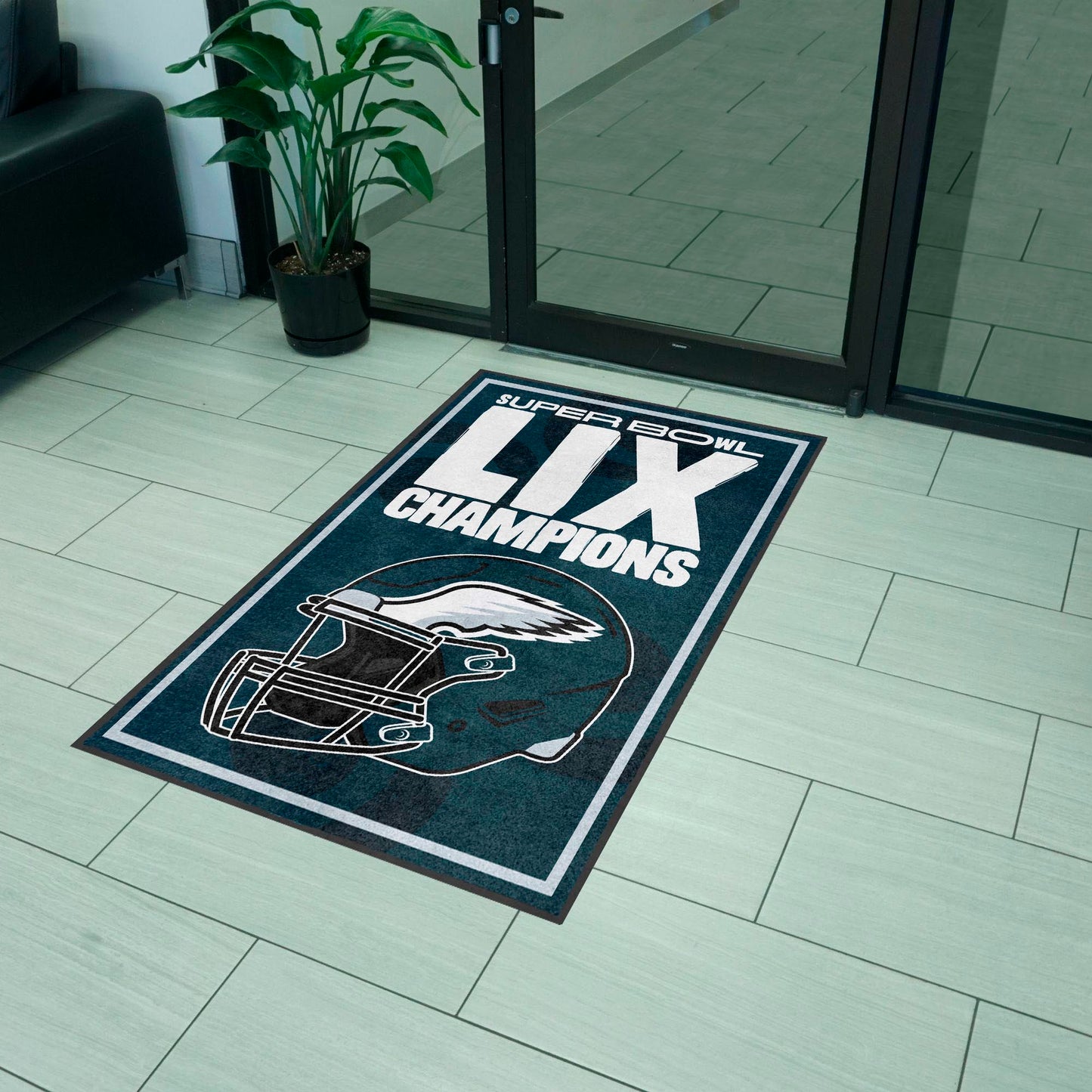 PHILADELPHIA EAGLES SUPER BOWL LIX CHAMPIONS 3' X 5' LOGO  MAT - PORTRAIT