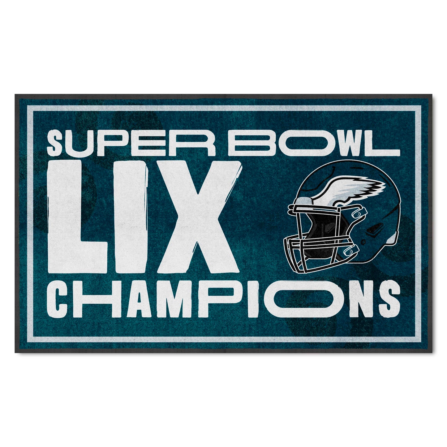 PHILADELPHIA EAGLES SUPER BOWL LIX CHAMPIONS 4' X 6' LOGO  MAT - LANDSCAPE