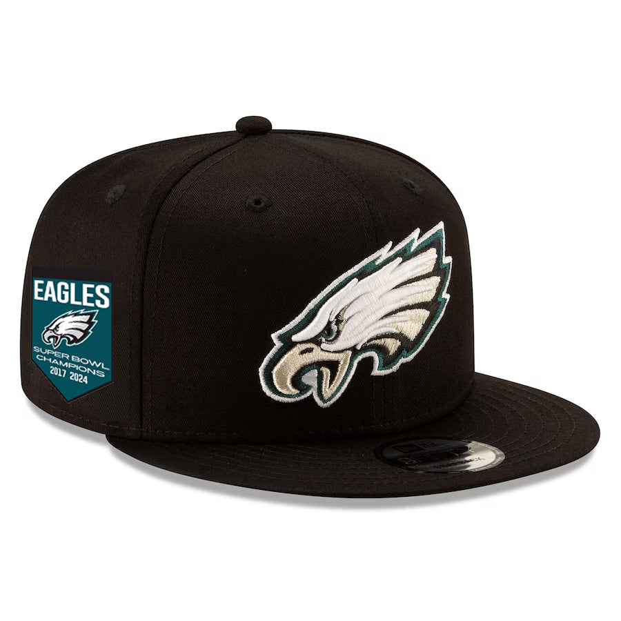 PHILADELPHIA EAGLES SUPER BOWL LIX CHAMPIONS 9FIFTY SNAPBACK HAT - BANNER