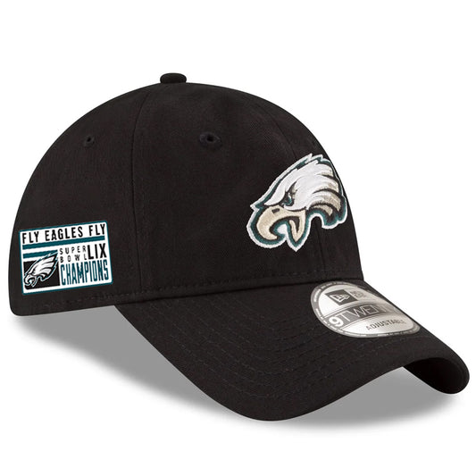 PHILADELPHIA EAGLES SUPER BOWL LIX CHAMPIONS 9TWENTY ADJUSTABLE HAT - SLOGAN