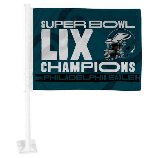 PHILADELPHIA EAGLES SUPER BOWL LIX CHAMPIONS CAR FLAG (1PC)