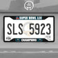 PHILADELPHIA EAGLES SUPER BOWL LIX CHAMPIONS LICENSE PLATE FRAME - BLACK