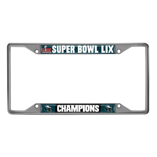 PHILADELPHIA EAGLES SUPER BOWL LIX CHAMPIONS LICENSE PLATE FRAME