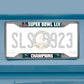 PHILADELPHIA EAGLES SUPER BOWL LIX CHAMPIONS LICENSE PLATE FRAME