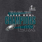 PHILADELPHIA EAGLES SUPER BOWL LIX CHAMPIONS MEN'S BEST TEAMMATES ROSTER T-SHIRT - CHARCOAL