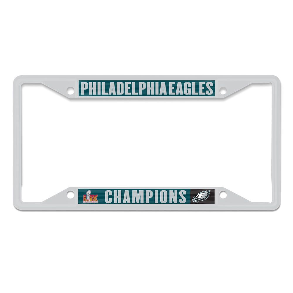 PHILADELPHIA EAGLES SUPER BOWL LIX CHAMPIONS METAL LICENSE PLATE FRAME