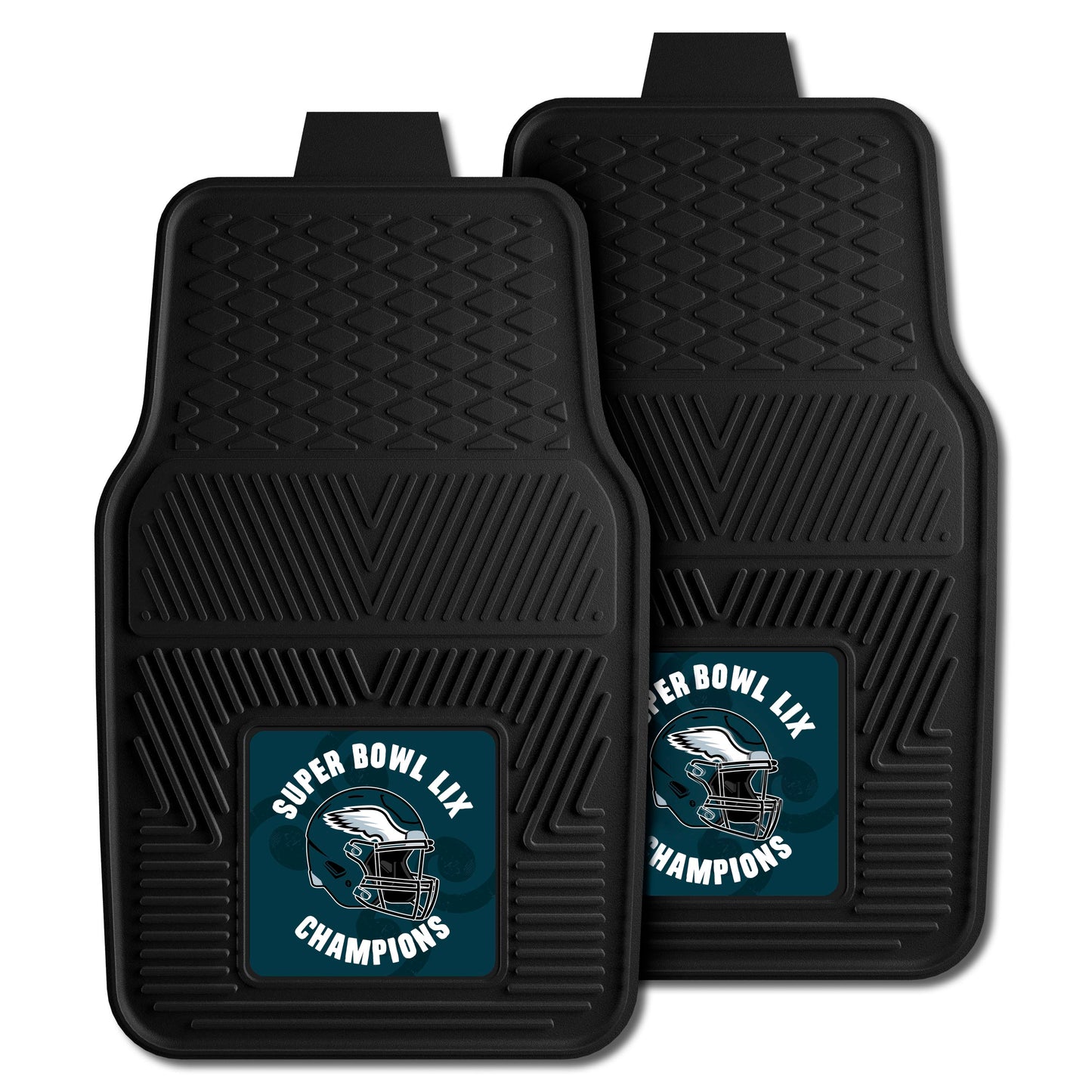 PHILADELPHIA EAGLES SUPER BOWL LIX CHAMPIONS VINYL CAR MAT SET (2PC)