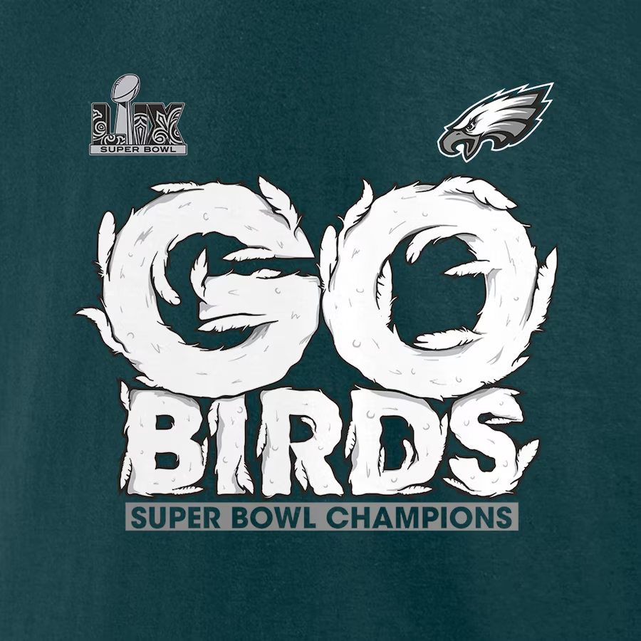 PHILADELPHIA EAGLES SUPER BOWL LIX CHAMPIONS WOMEN'S HOMETOWN ON TOP T-SHIRT - GREEN