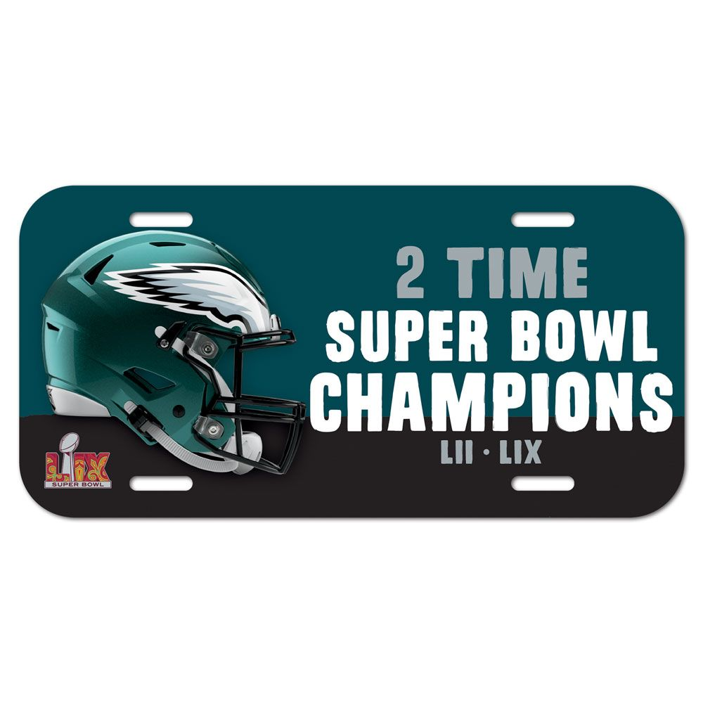 PHILADELPHIA EAGLES SUPER BOWL LIX CHAMPS LICENSE PLATE