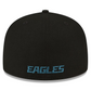 PHILADELPHIA EAGLES SUPER BOWL LIX SIDE PATCH 59FIFTY FITTED HAT- BLACK