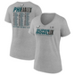 PHILADELPHIA EAGLES WOMEN'S SUPER BOWL LIX ROSTER V-NECK T-SHIRT - HEATHER GRAY