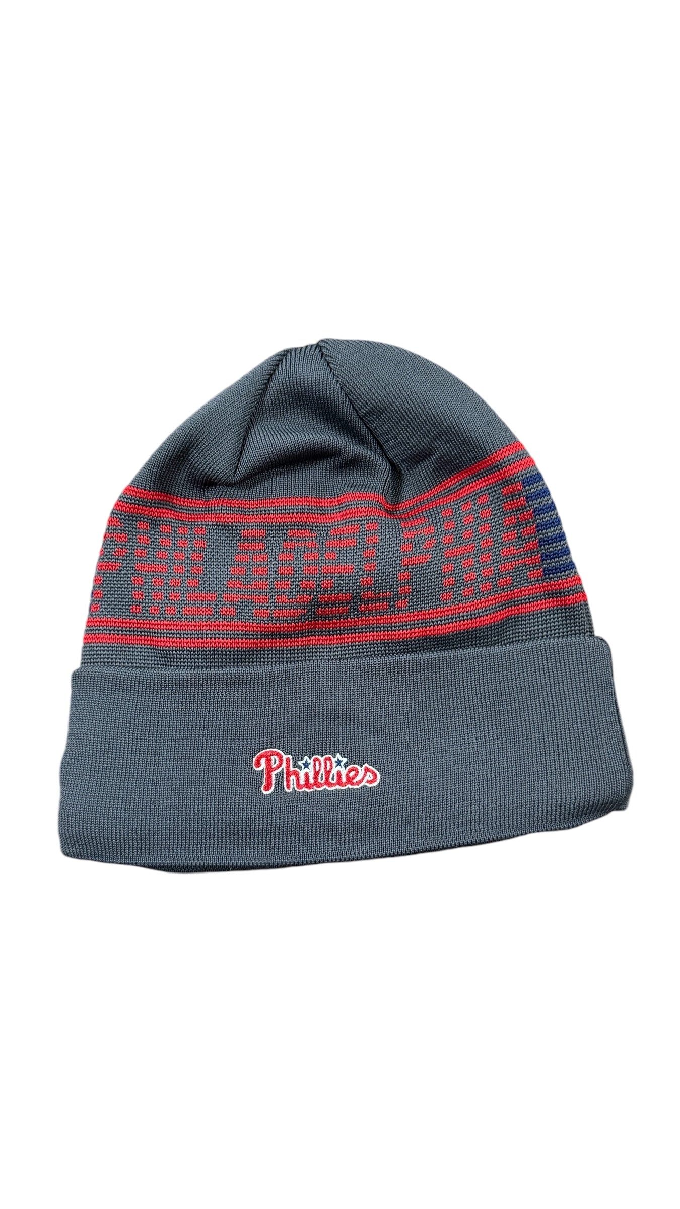 PHILADELPHIA PHILLIES CLUBHOUSE CUFFED SPORT KNIT - GRAPHITE