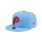 PHILADELPHIA PHILLIES EVERGREEN BASIC 9FIFTY SNAPBACK HAT - SKY