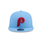 PHILADELPHIA PHILLIES EVERGREEN BASIC 9FIFTY SNAPBACK HAT - SKY