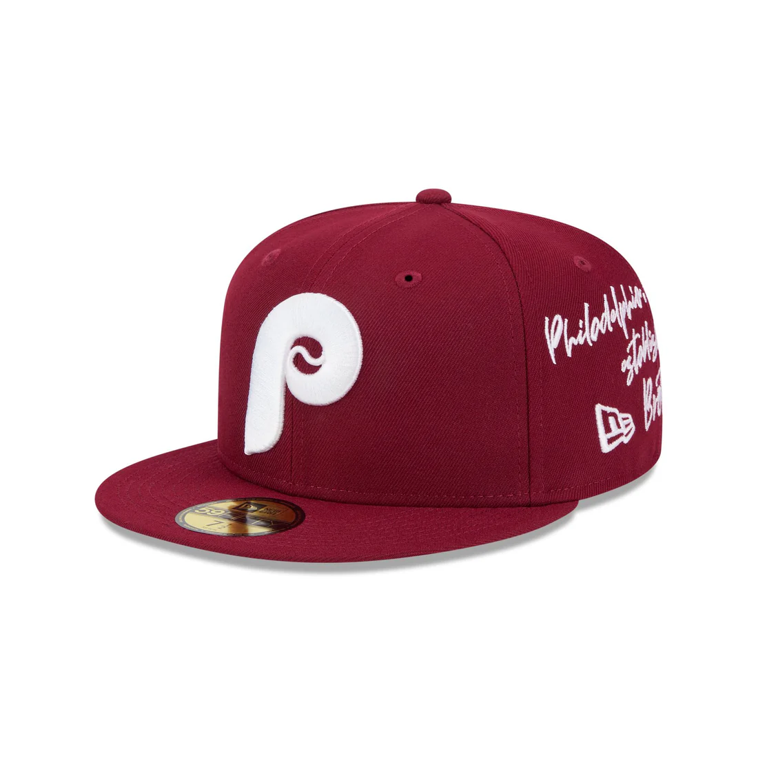 PHILADELPHIA PHILLIES TEAM VERBIAGE 59FIFTY FITTED HAT - RED