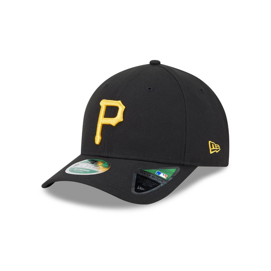 PITTSBURGH PIRATES PLAYER REPLICA 9FORTY M-CROWN SNAPBACK ADJUSTABLE HAT - BLACK