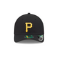 PITTSBURGH PIRATES YOUTH PLAYER REPLICA 9FORTY M-CROWN SNAPBACK ADJUSTABLE HAT - BLACK