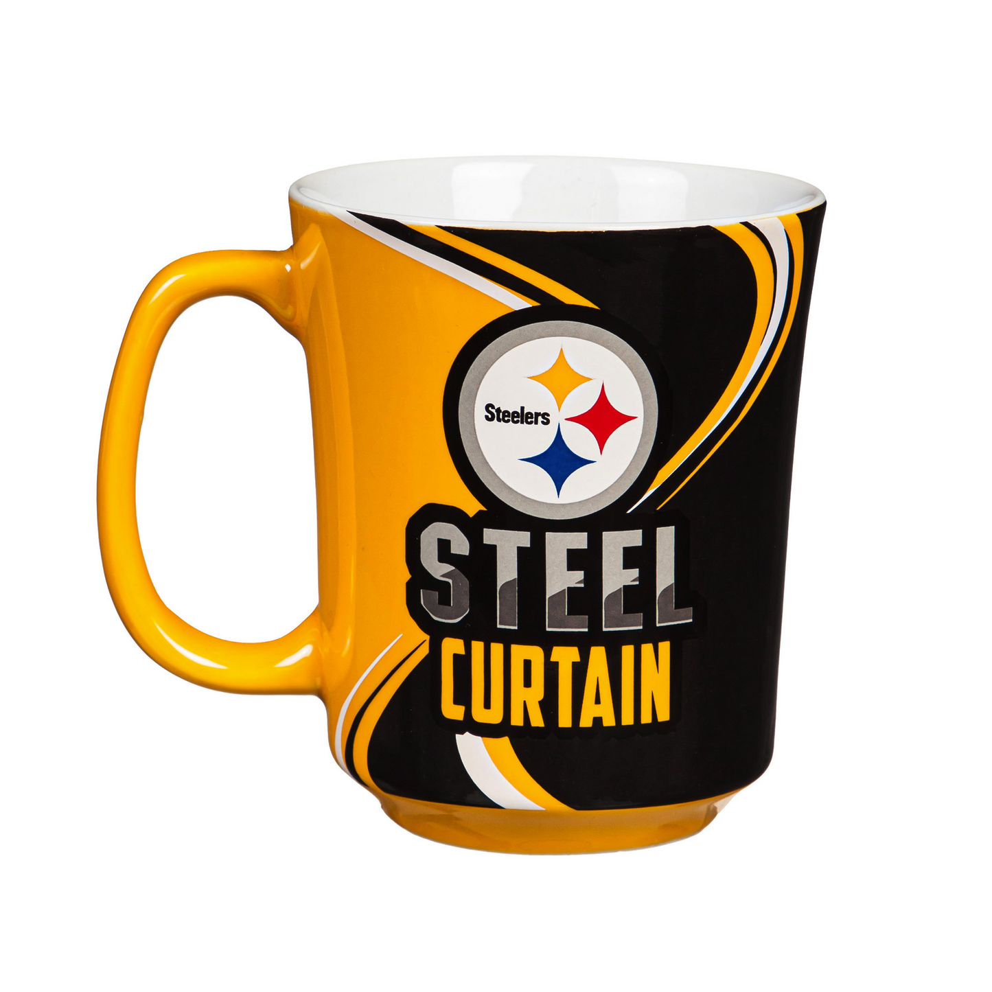 PITTSBURGH STEELERS 14OZ CERAMIC MUG WITH MATCHING BOX