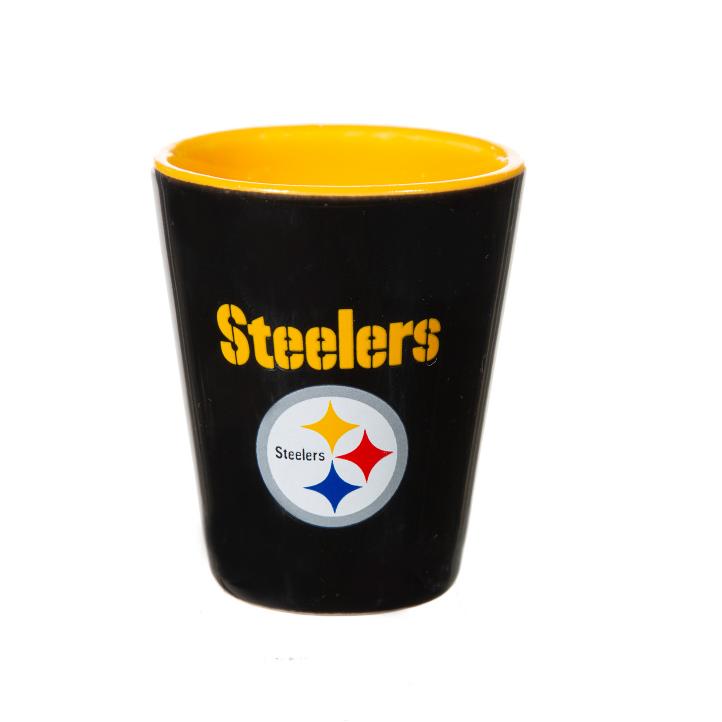 PITTSBURGH STEELERS 2 OZ. TEAM SHOT GLASS - CERAMIC