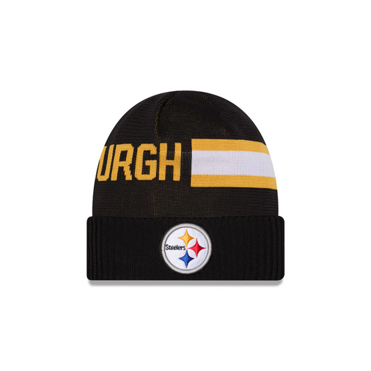 PITTSBURGH STEELERS 2024 NFL SIDELINE WEATHER TECH CUFFED KNIT BEANIE