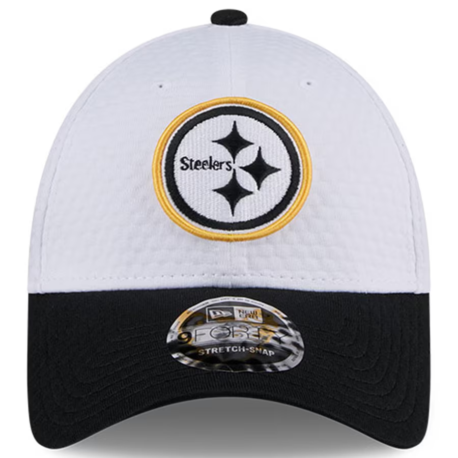 PITTSBURGH STEELERS 2024 NFL TRAINING CAMP 9FORTY-STRETCH SNAP HAT - WHITE