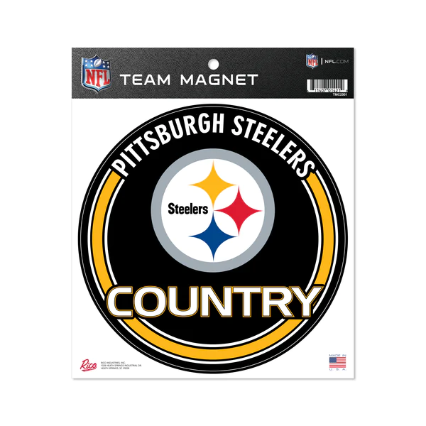 PITTSBURGH STEELERS 8" TEAM MAGNET CIRCLE