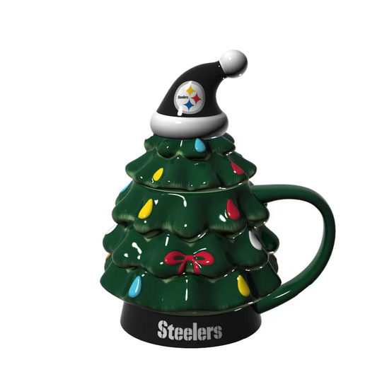 PITTSBURGH STEELERS HOLIDAY 14 OZ CHRISTMAS TREE CUP GIFT SET