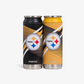 PITTSBURGH STEELERS HOME & AWAY IGLOO 16OZ REUSABLE CAN 2-PACK