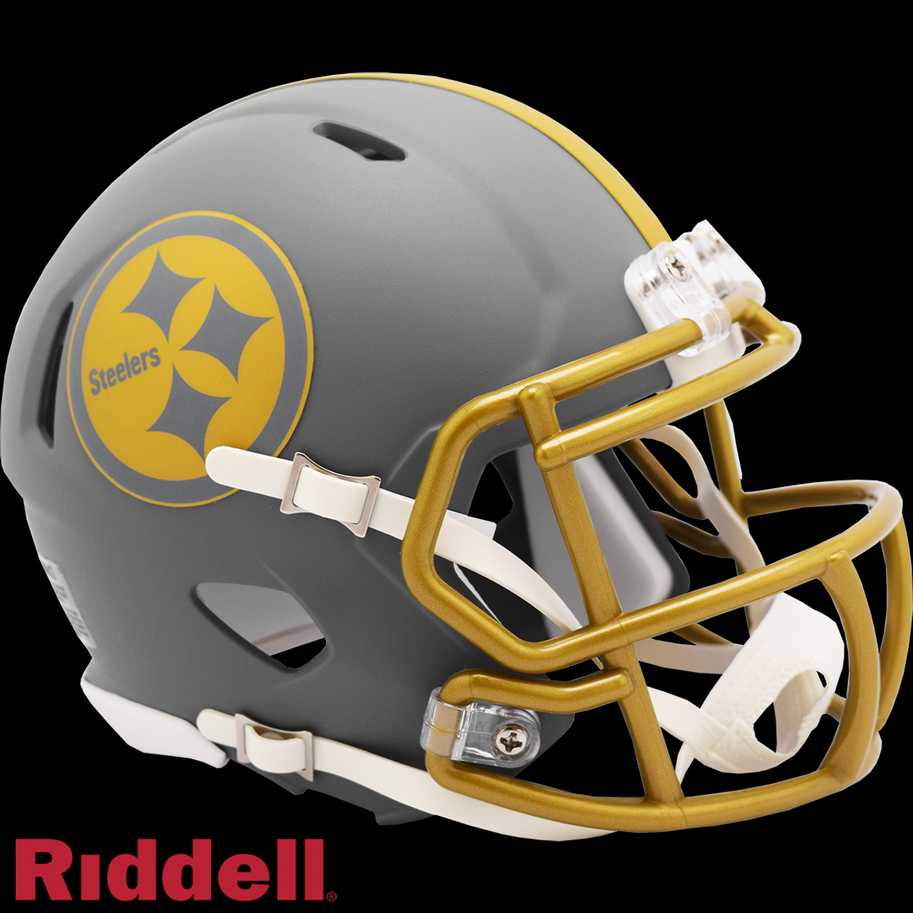 PITTSBURGH STEELERS RIDDELL MINI SPEED HELMET - SLATE