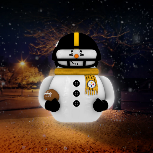 PITTSBURGH STEELERS SNOWMAN PLAYER 7' INFLATABLE