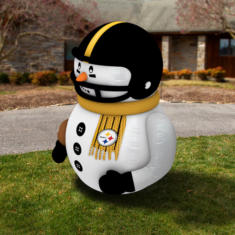 PITTSBURGH STEELERS SNOWMAN PLAYER 7' INFLATABLE