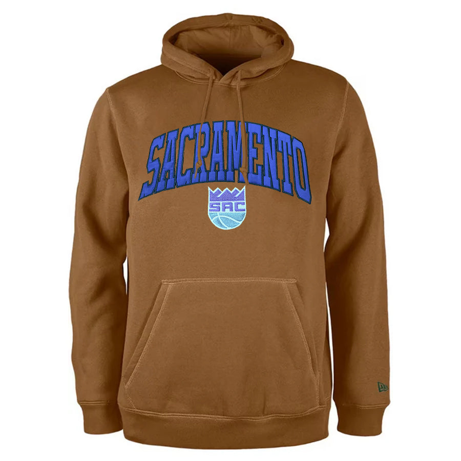 SACRAMENTO KINGS MEN'S COLOR PACK PULLOVER HOODED SWEATSHIRT - LIGHT BRONZE