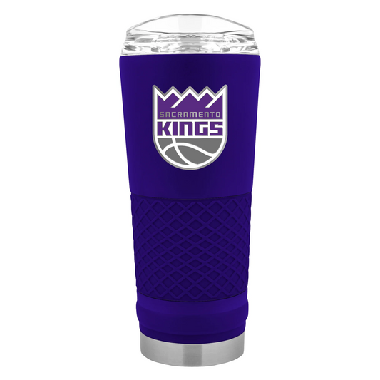 SACRAMENTO KINGS METAL TEAM EMBLEM 24OZ DRAFT TUMBLER - PURPLE/PURPLE