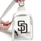 SAN DIEGO PADRES CLEAR STADIUM MINI SLING BAG