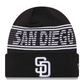 SAN DIEGO PADRES CLUBHOUSE CUFFED SPORT KNIT - BLACK/WHITE