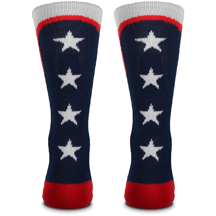 SAN DIEGO PADRES MEN'S PATRIOTIC STAR CREW SOCKS