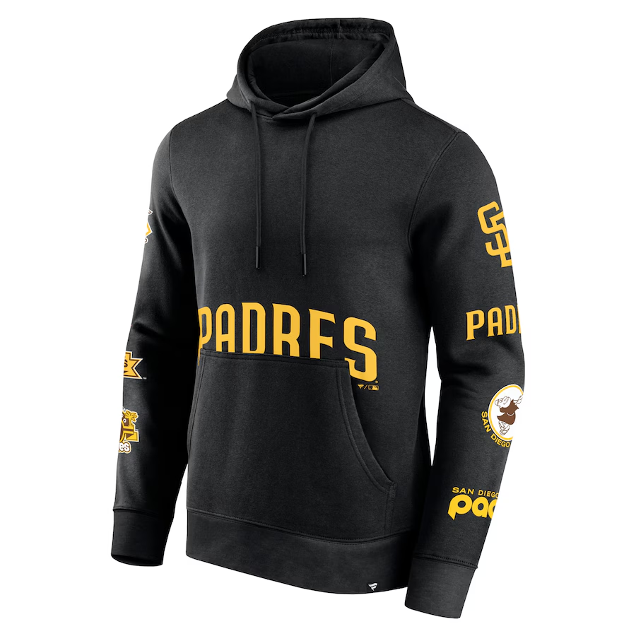 SAN DIEGO PADRES MEN'S WILD WINNER PULLOVER HOODED SWEATSHIRT