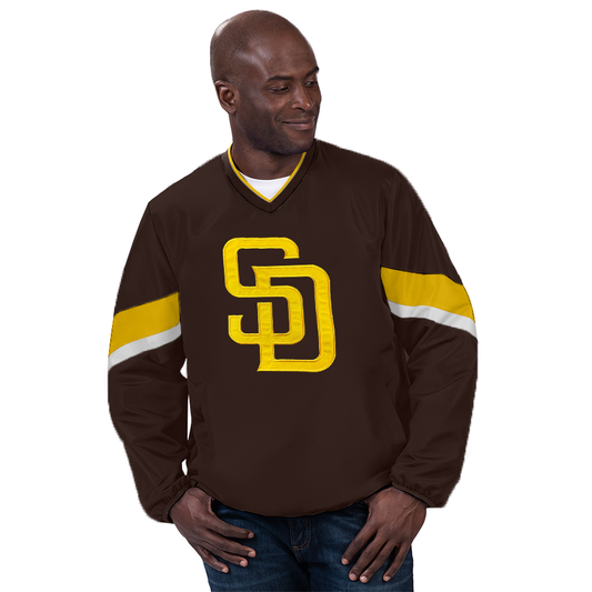 SAN DIEGO PADRES MEN'S YARDLINE PULLOVER JACKET