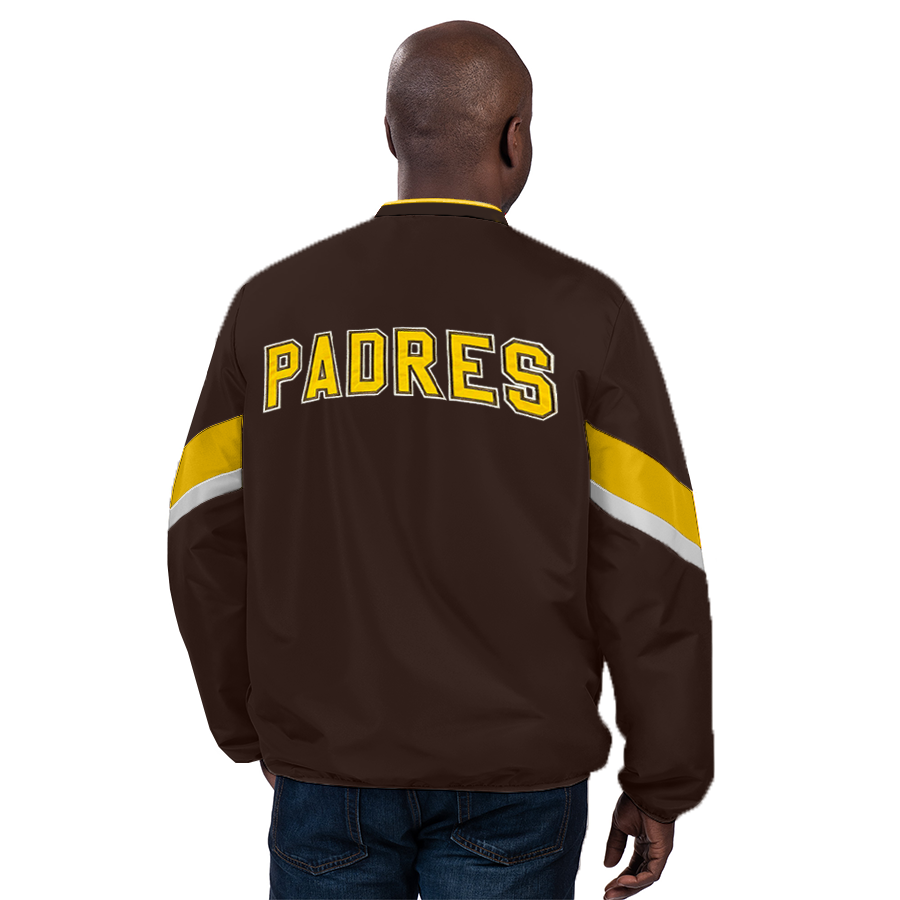 SAN DIEGO PADRES MEN'S YARDLINE PULLOVER JACKET