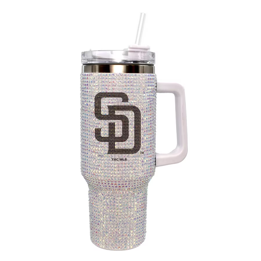 SAN DIEGO PADRES THE MEMORY COMPANY 40 OZ BLING COLOSSAL TUMBLER