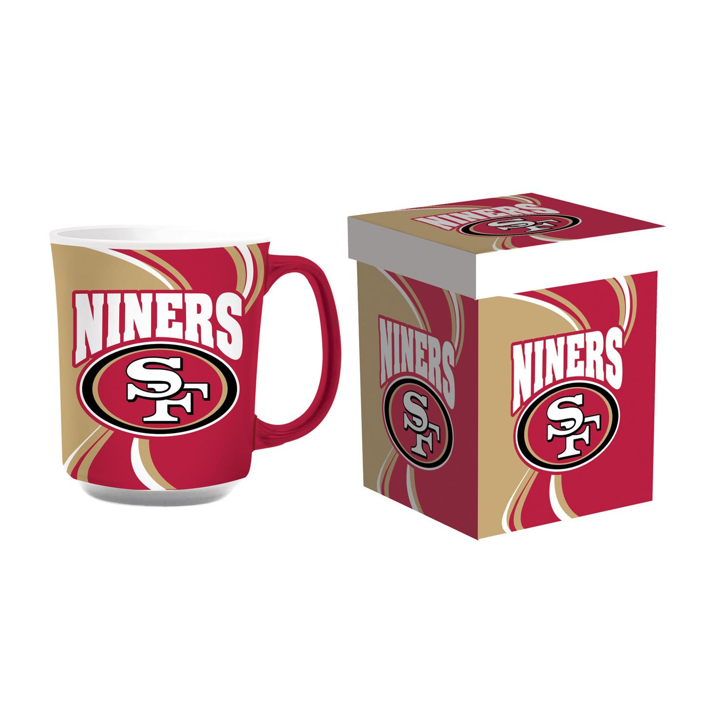 SAN FRANCISCO 49ERS 14OZ CERAMIC MUG WITH MATCHING BOX