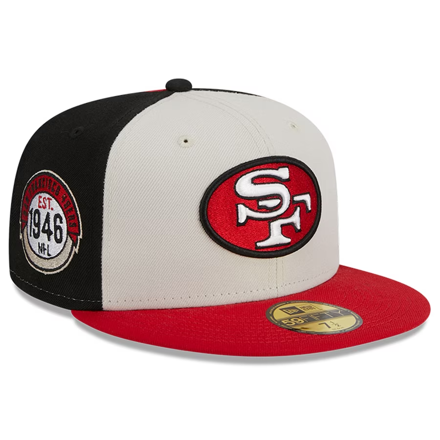 Men's New Era Black San Francisco 49ers Team 59FIFTY Fitted Hat