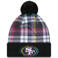 SAN FRANCISCO 49ERS 2024 NFL CRUCIAL CATCH CUFFED KNIT BEANIE WITH POM