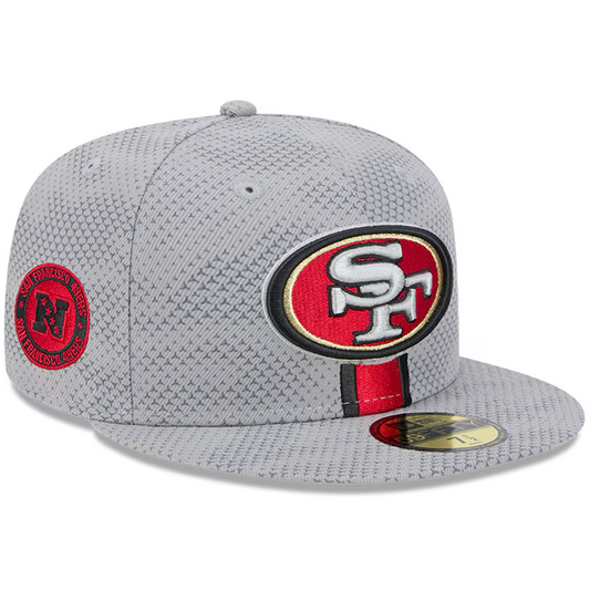 SAN FRANCISCO 49ERS 2024 NFL SIDELINE 59FIFTY FITTED HAT - GRAY