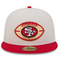 SAN FRANCISCO 49ERS 2024 NFL SIDELINE HISTORIC 59FIFTY FITTED HAT - STONE/RED