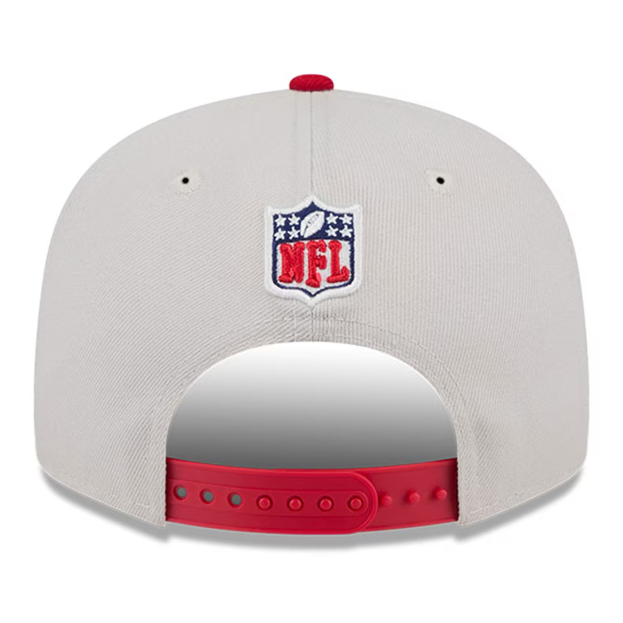 SAN FRANCISCO 49ERS 2024 NFL SIDELINE HISTORIC 9FIFTY SNAPBACK HAT - STONE/RED