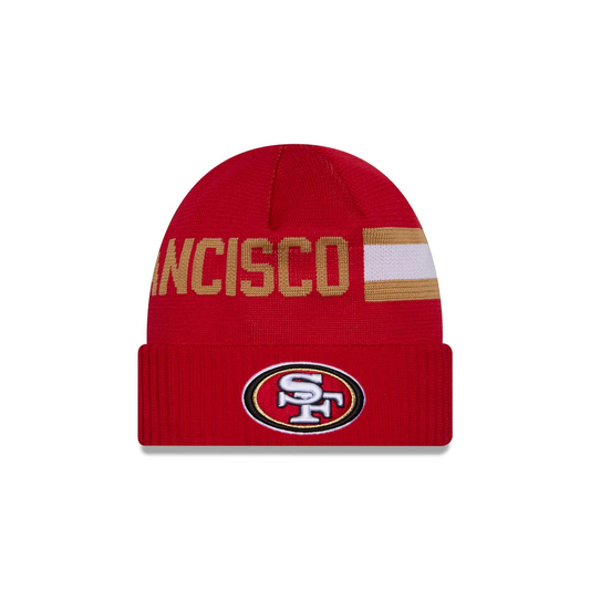 SAN FRANCISCO 49ERS 2024 NFL SIDELINE WEATHER TECH CUFFED KNIT BEANIE