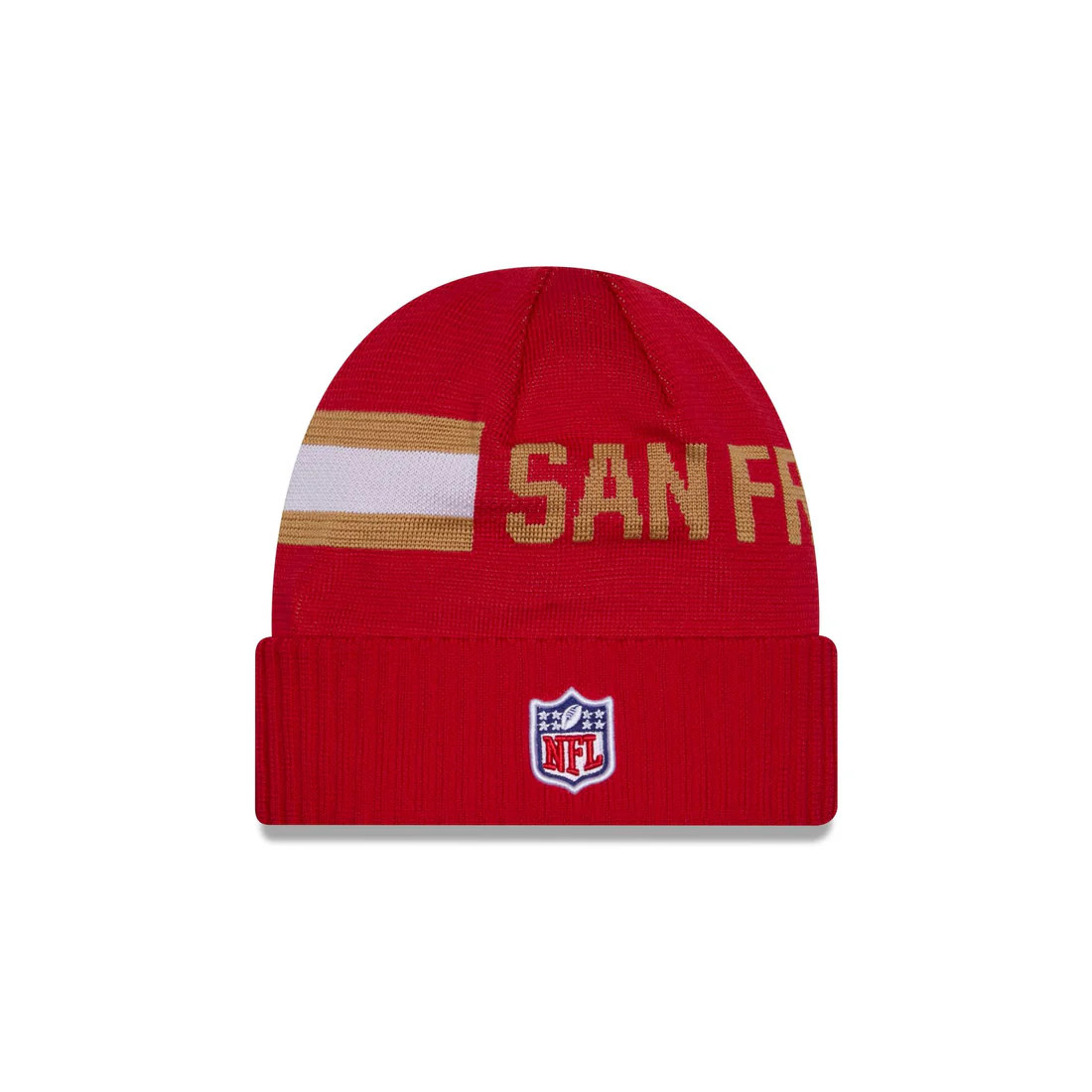 SAN FRANCISCO 49ERS 2024 NFL SIDELINE WEATHER TECH CUFFED KNIT BEANIE