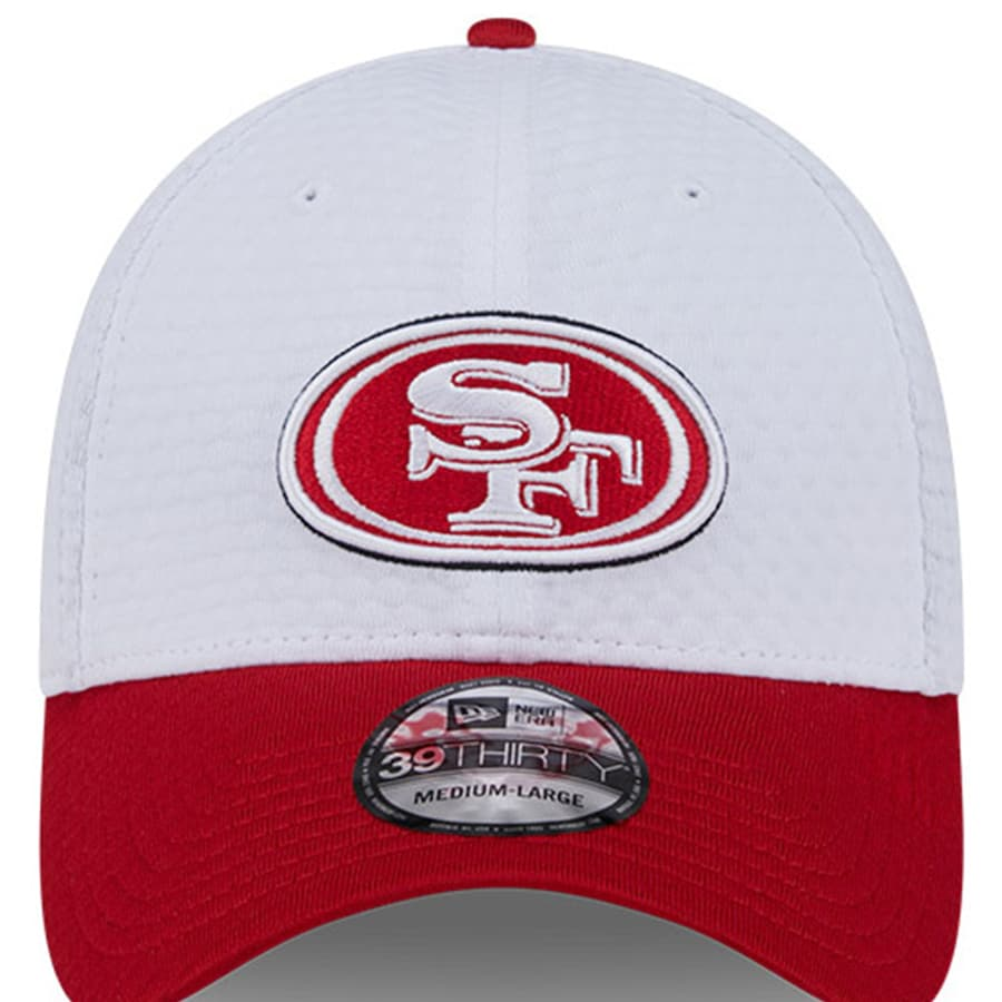 SAN FRANCISCO 49ERS 2024 NFL TRAINING CAMP 39THIRTY FLEX FIT HAT - WHITE