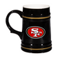 SAN FRANCISCO 49ERS 24OZ CERAMIC STEIN CUP WITH GIFT BOX